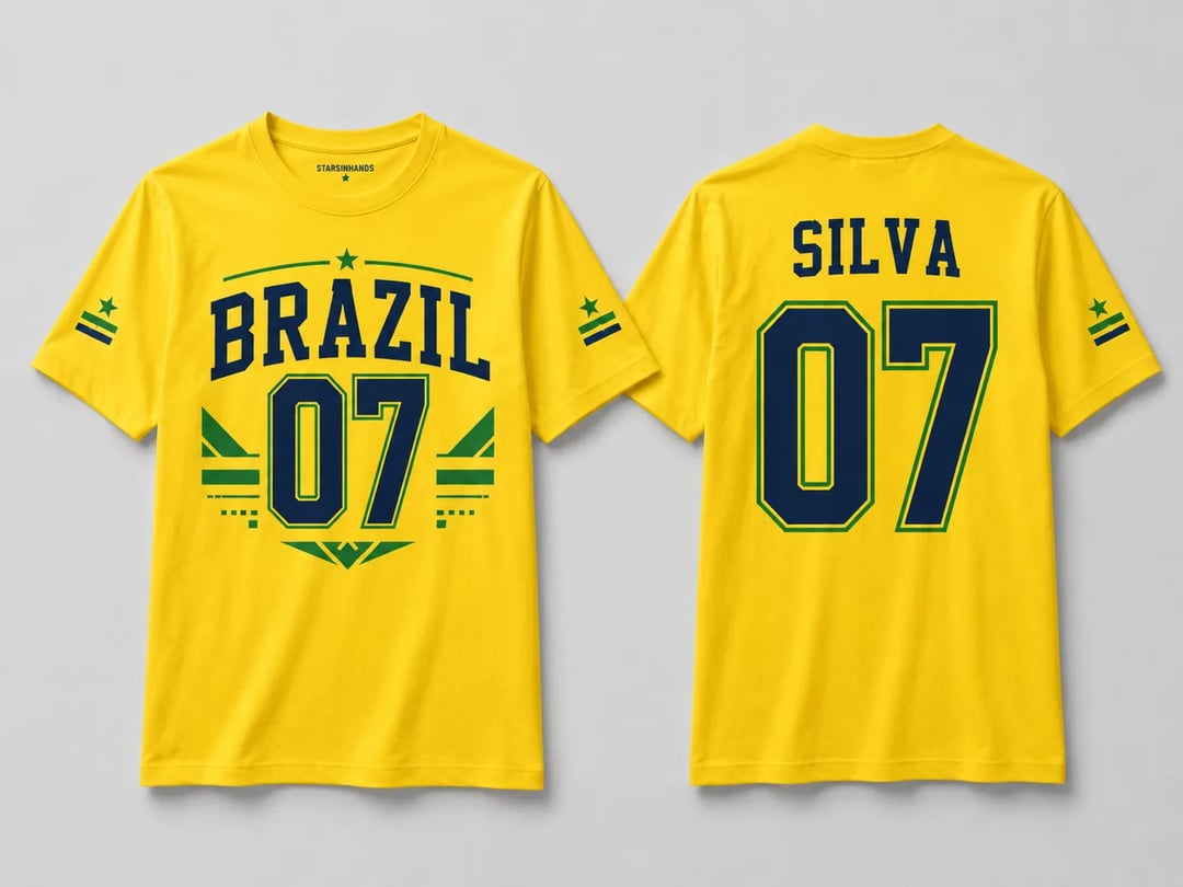 Camiseta de futebol personalizada - Parede galeria