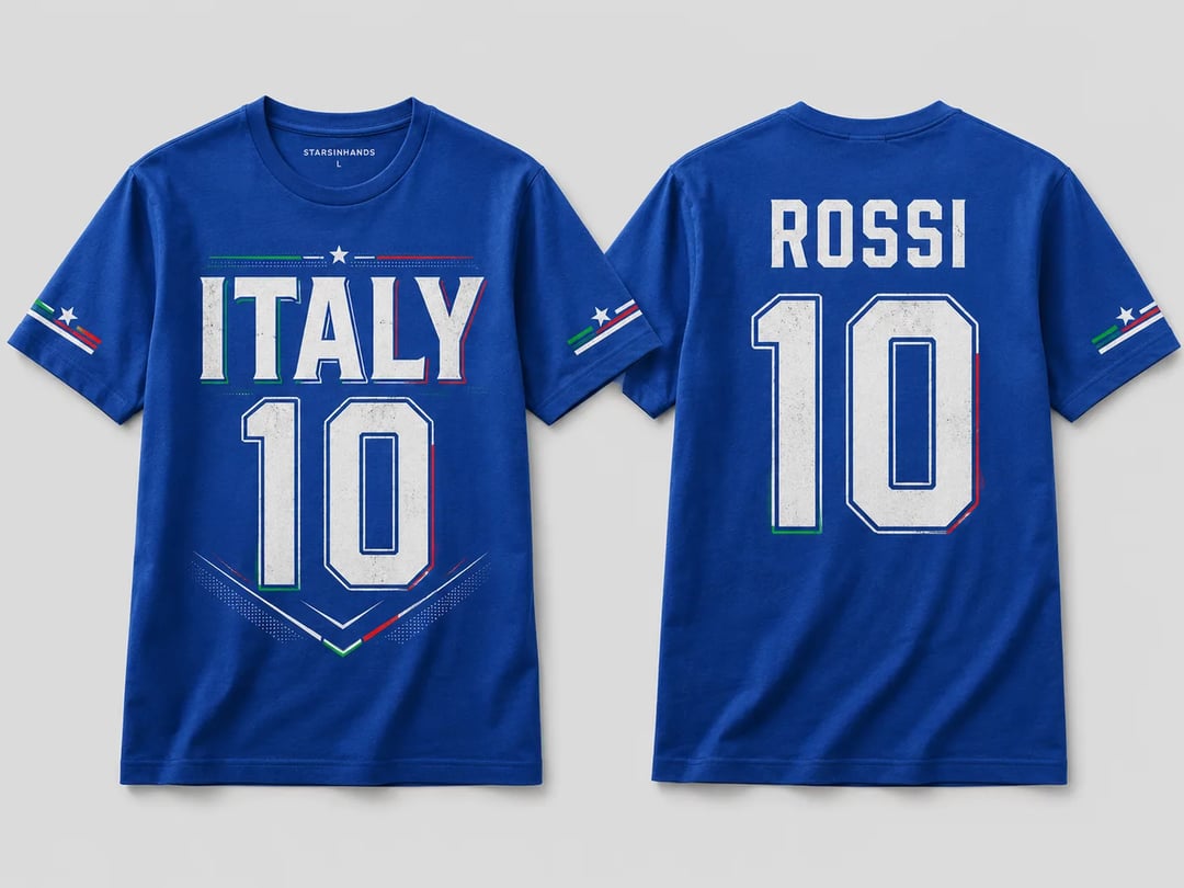 T-shirt calcio personalizzata - Parete galleria