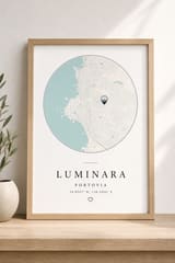 Mapa de cidade personalizado pré-visualização 4: Detalhe de impressão e tinta