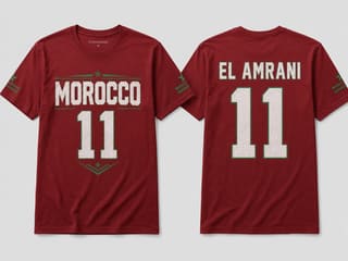 Gepersonaliseerd voetbalshirt voorbeeld 3: Print- en inktdetail