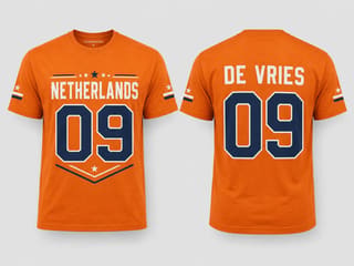 Gepersonaliseerd voetbalshirt voorbeeld