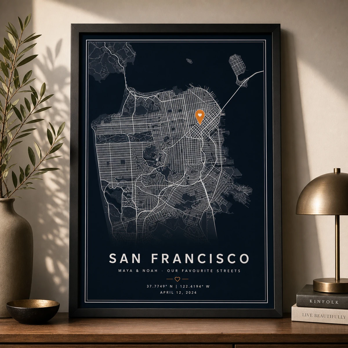 Mapa de ciudad personalizado preview 4: Detalle de impresión y tinta
