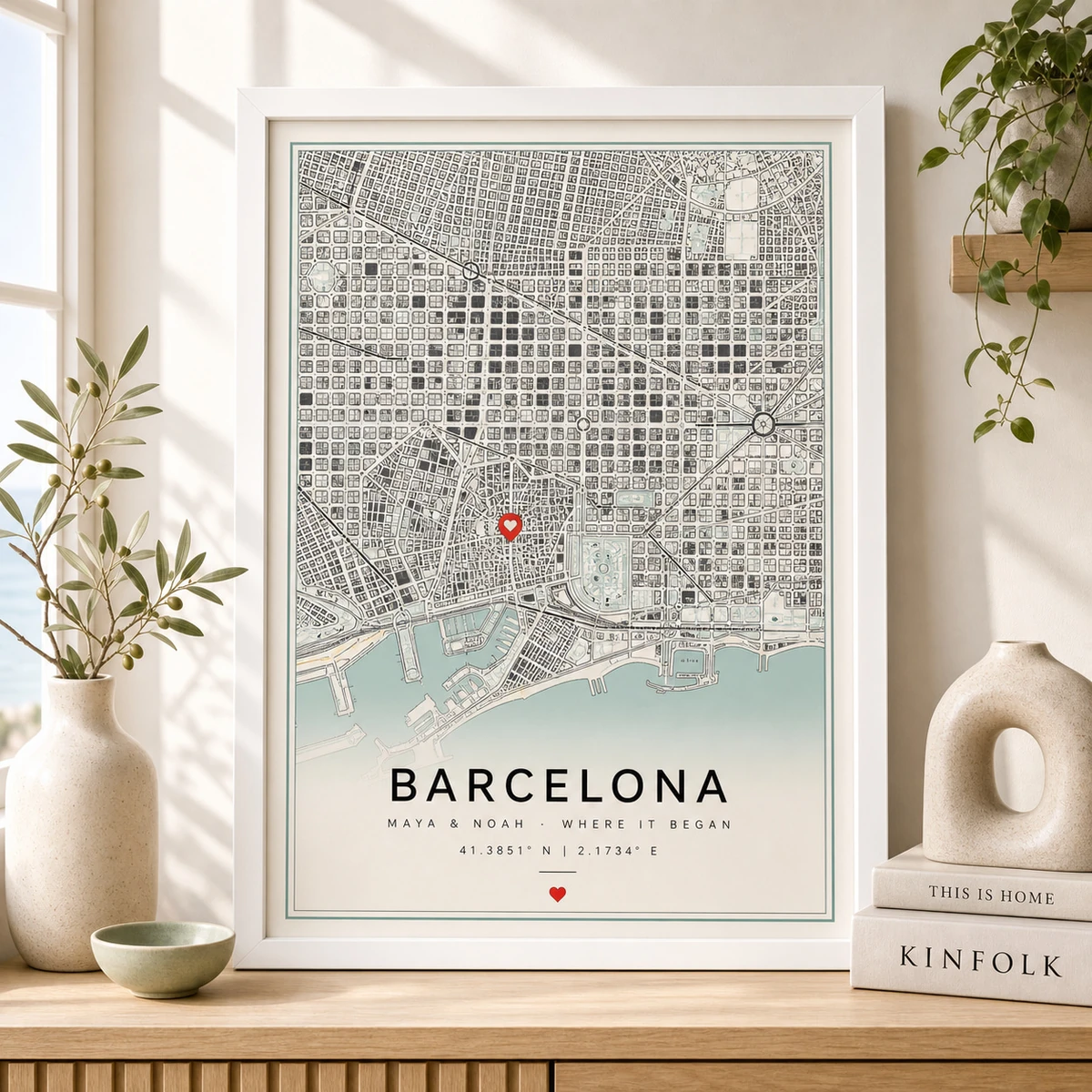 Carte de ville personnalisée product preview