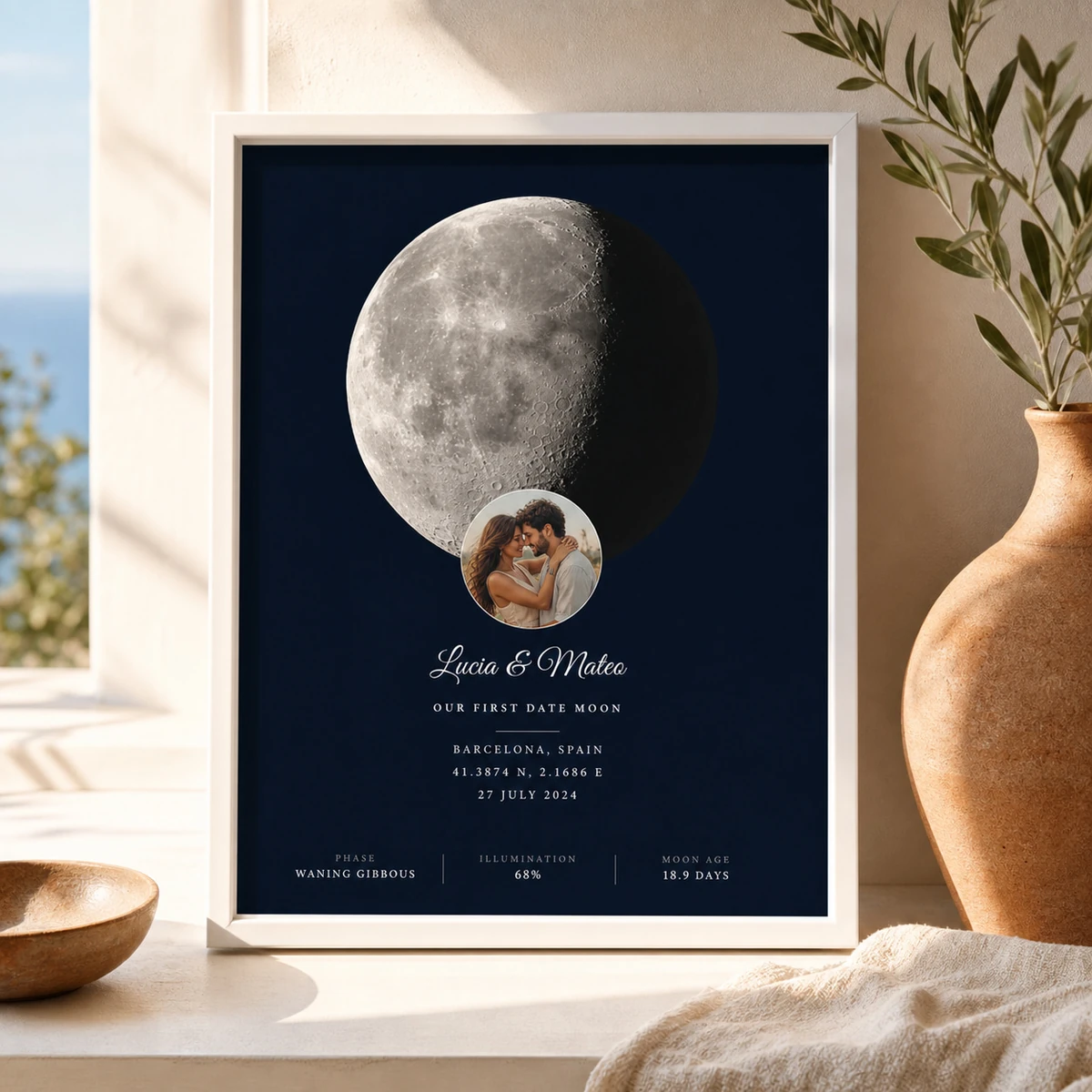 Carte de lune - Mur galerie